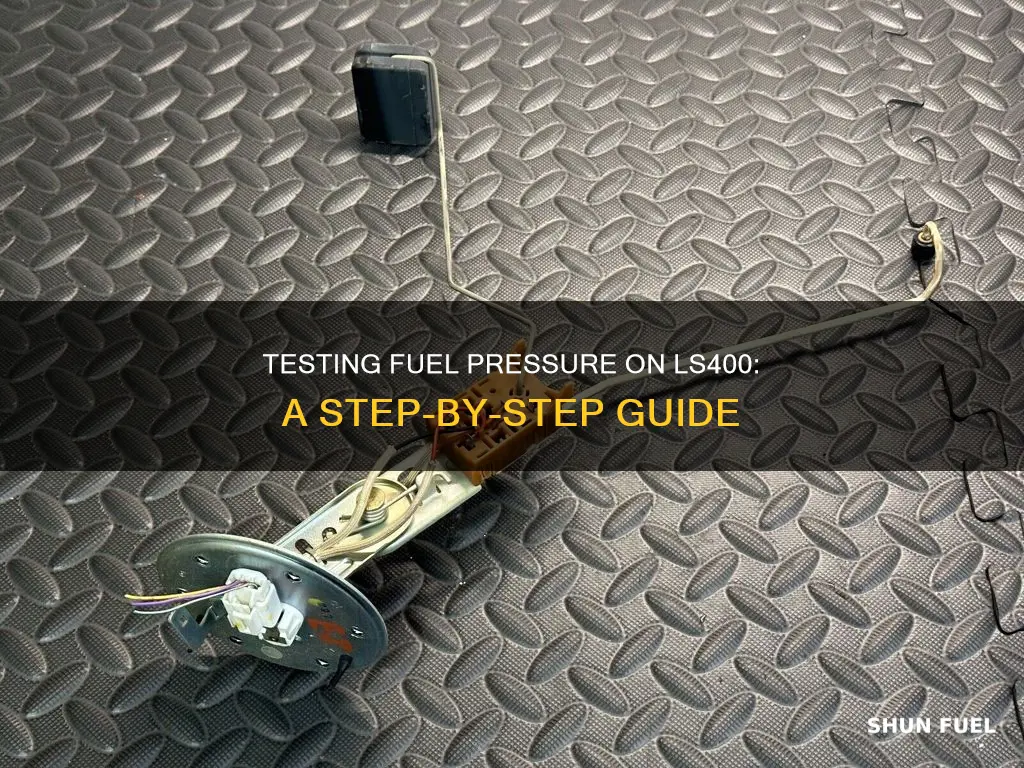 how to test fuel pressure on a ls400