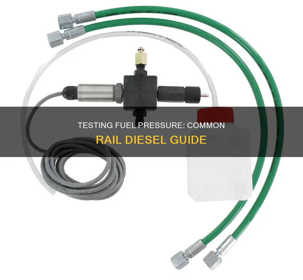 how to test fuel pressure on common rail diesel