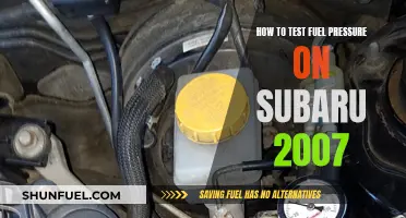 Testing Fuel Pressure on Your 2007 Subaru: A Step-by-Step Guide