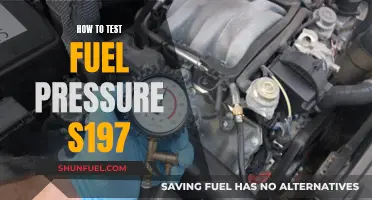 Testing Fuel Pressure: S197 Guide