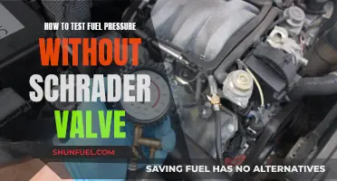 Testing Fuel Pressure: No Schrader Valve, Now What?