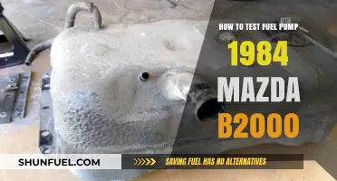 Testing the Fuel Pump on a 1984 Mazda B2000: A Step-by-Step Guide