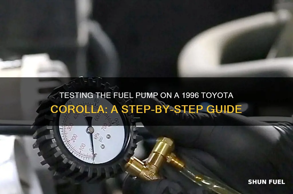 how to test fuel pump 1996 toyota corrolla