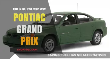 Testing Your 2000 Pontiac Grand Prix Fuel Pump: A Step-by-Step Guide