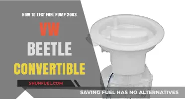 Testing Your 2003 VW Beetle Convertible's Fuel Pump: A Step-by-Step Guide