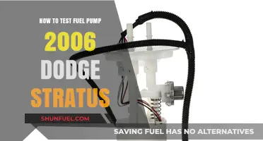 Testing Your 2006 Dodge Stratus Fuel Pump: A Step-by-Step Guide