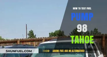 Testing Your 1998 Tahoe's Fuel Pump: A Step-by-Step Guide