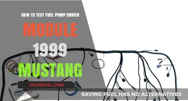 Testing the Fuel Pump Driver Module in a 1999 Mustang