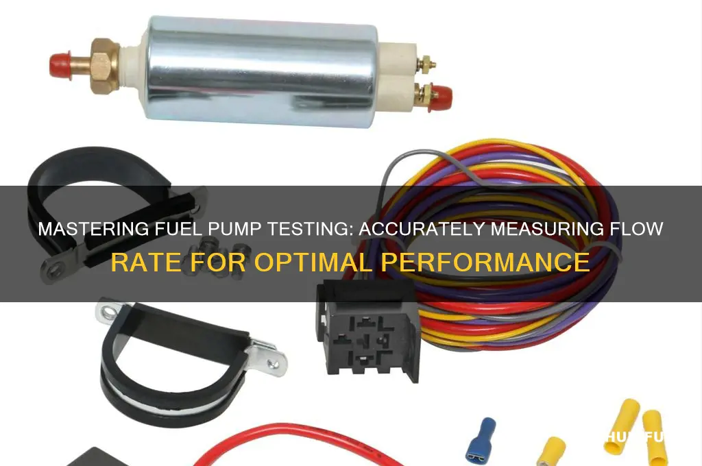 how to test fuel pump flow rate