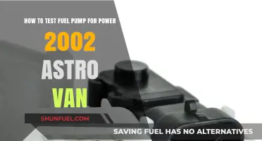 Testing Fuel Pump Power in a 2002 Astro Van: A Guide