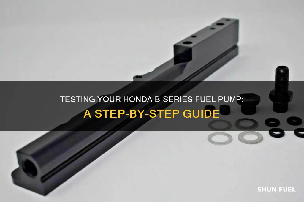 how to test fuel pump honda b series