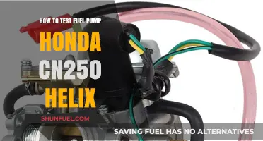 Testing Your Honda CN250 Helix Fuel Pump: A Step-by-Step Guide