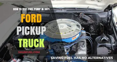 Testing the Fuel Pump in Your 1971 Ford Pickup Truck: A Guide
