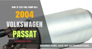 Testing Your 2004 Volkswagen Passat's Fuel Pump: A Step-by-Step Guide