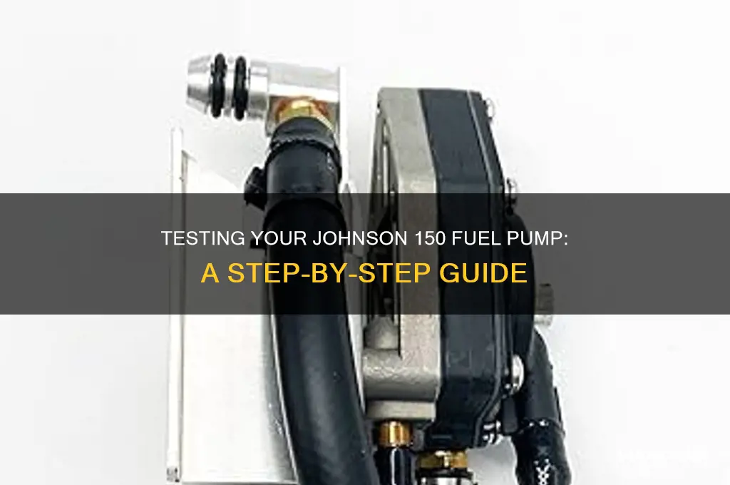 how to test fuel pump johnson 150