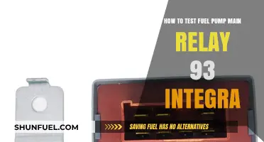 Testing Fuel Pump Main Relay in a 1993 Honda Integra: A Step-by-Step Guide