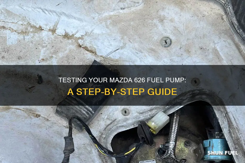 how to test fuel pump mazda 626