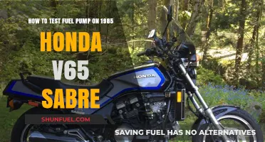 Testing the Fuel Pump on a 1985 Honda V65 Sabre: A Step-by-Step Guide