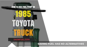 Testing the Fuel Pump on a 1985 Toyota Truck: A Step-by-Step Guide