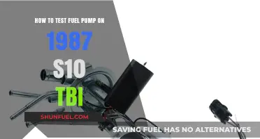 Testing the Fuel Pump on a 1987 S10 TBI: A Step-by-Step Guide