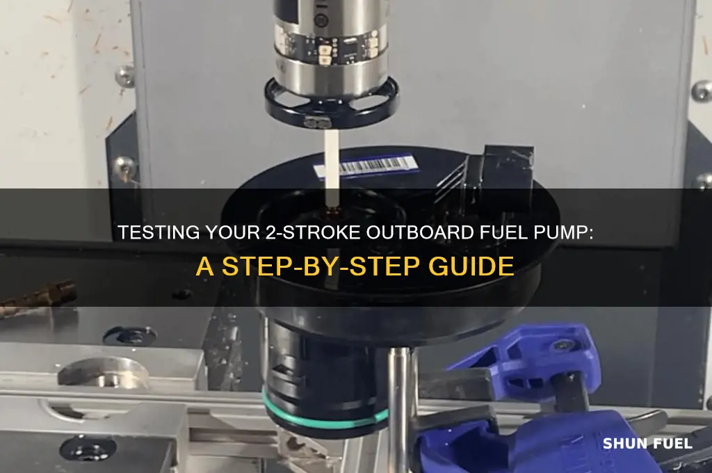 how to test fuel pump on 2 stroke outboard