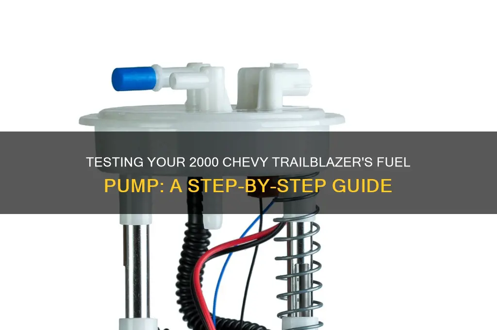 how to test fuel pump on 2000 chevy trailblazer