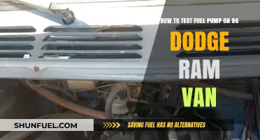 Testing Your 96 Dodge Ram Van's Fuel Pump: A Step-by-Step Guide