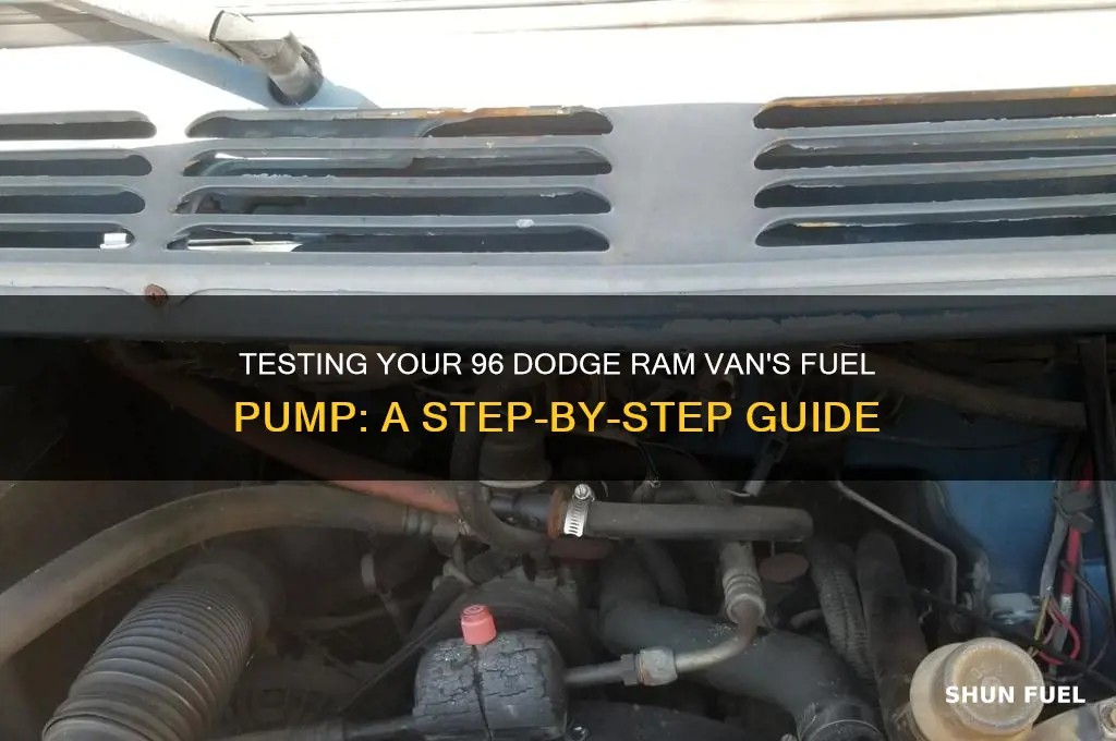 how to test fuel pump on 96 dodge ram van