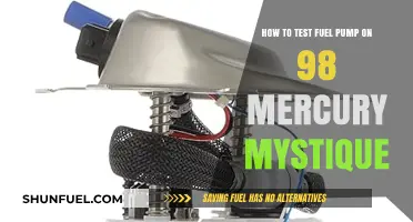 Testing Your 98 Mercury Mystique's Fuel Pump: A Step-by-Step Guide