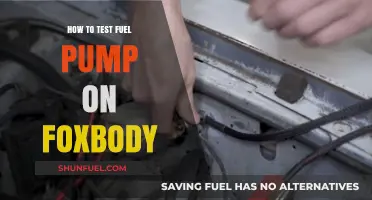 Testing Your Foxbody's Fuel Pump: A Step-by-Step Guide