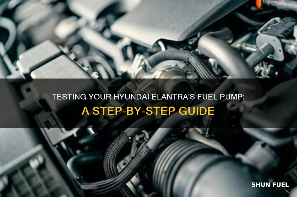 how to test fuel pump on hyundai eleantra