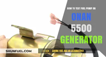 Testing Your Onan 5500 Generator's Fuel Pump: A Step-by-Step Guide
