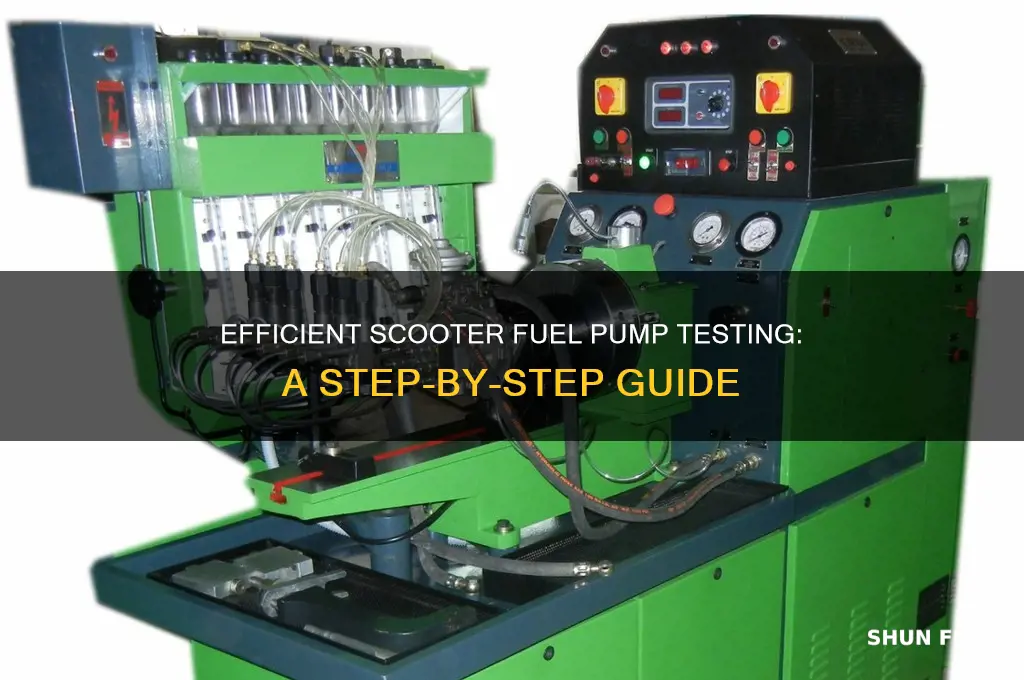 how to test fuel pump on scooter