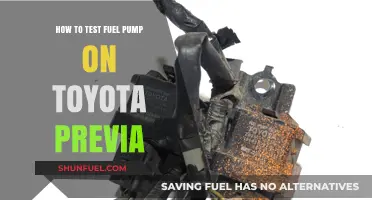 Testing Your Toyota Previa's Fuel Pump: A Step-by-Step Guide