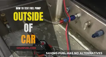 Testing a Fuel Pump: DIY Guide to External Testing