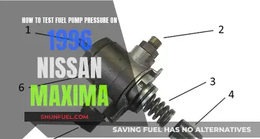 Testing Fuel Pump Pressure on a 1996 Nissan Maxima