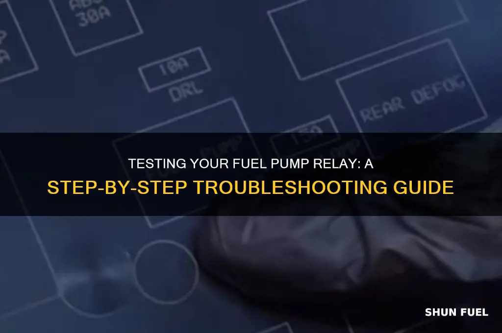 how to test fuel pump rela