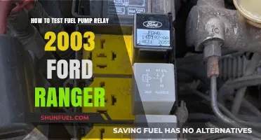 Testing Fuel Pump Relay in a 2003 Ford Ranger: A Guide