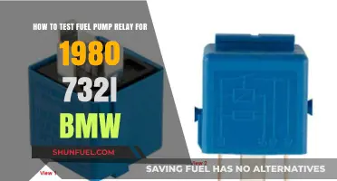 Testing Fuel Pump Relay in a 1980 BMW 732i: A Guide