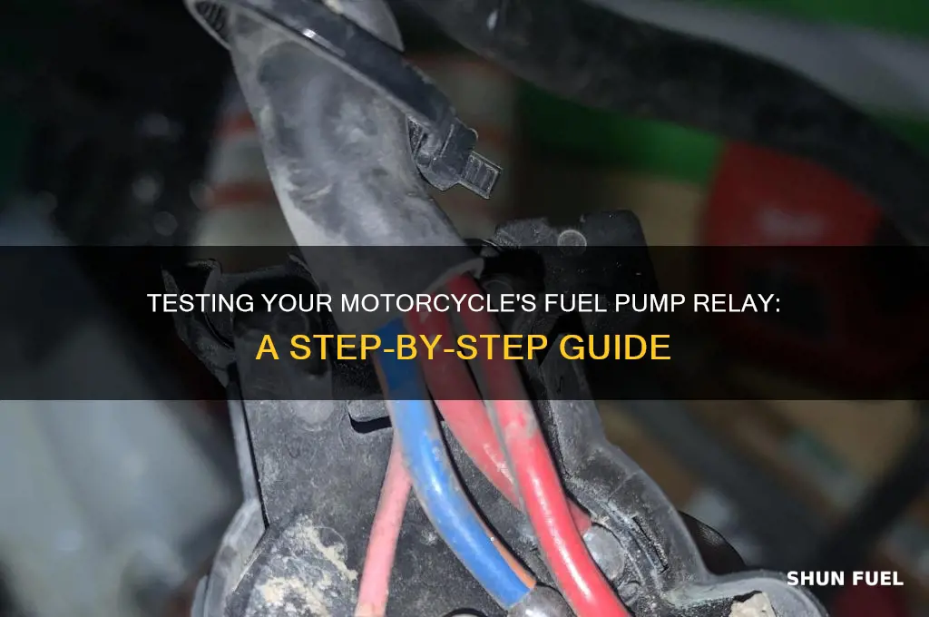 how to test fuel pump relay on motorcycle