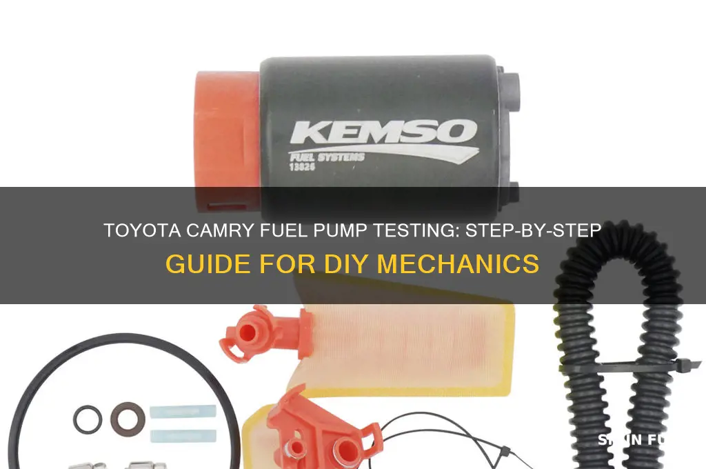 how to test fuel pump toyota camry