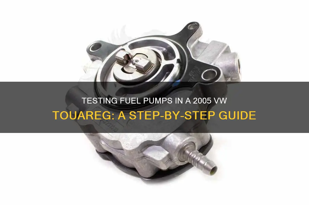 how to test fuel pumps 05 vw tourage