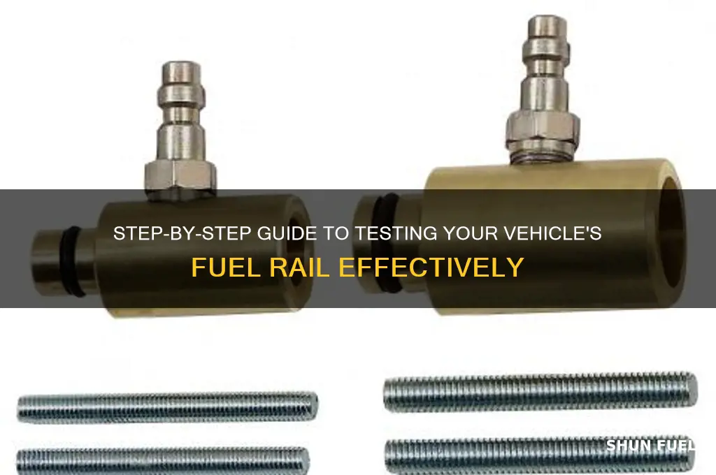 how to test fuel rail