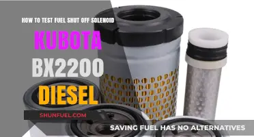 Testing Kubota BX2200 Diesel Fuel Shutoff Solenoid