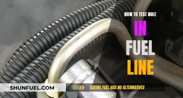 Testing Fuel Lines: Detecting Holes and Leaks
