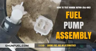Testing Honda 16700-Z0J-003 Fuel Pump Assembly: Step-by-Step Guide