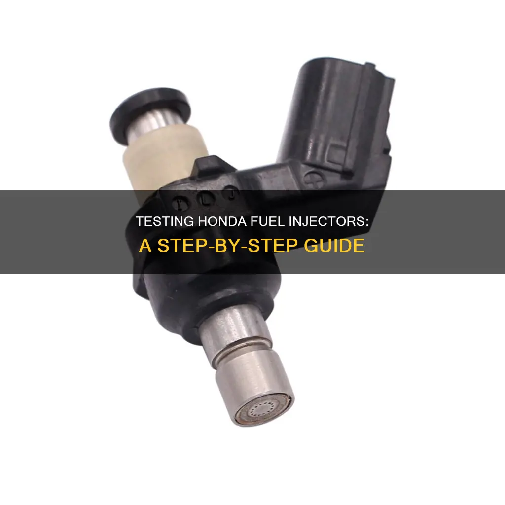 how to test honda fuel injectors