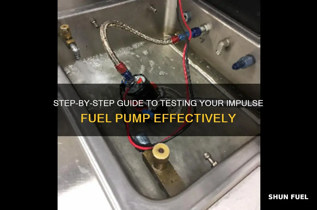 how to test impulse fuel pump