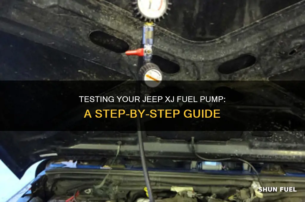 how to test jeep xj fuel pump