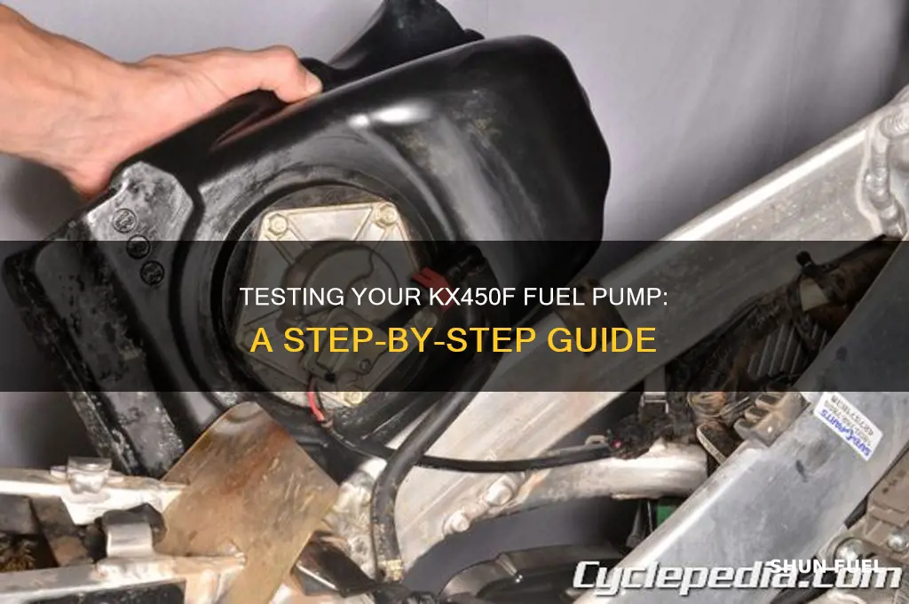 how to test kx450f fuel pump